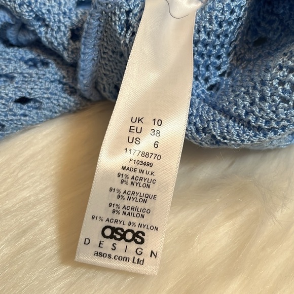 ASOS Design Blue Crop Sweater - Picture 11 of 12